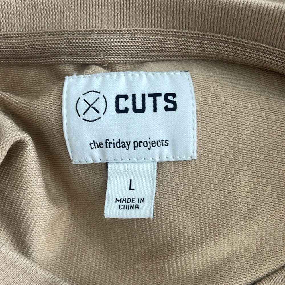 Cuts Clothing Sweatshirt Pullover Crew Split-Hem Size Large - Picture 5 of 6